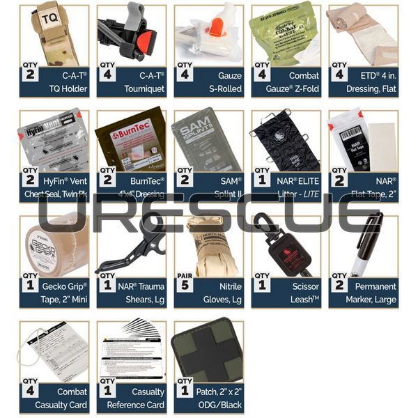 Тактична аптечка NAR Mini Medic Kit з гемостатичним бинтом Combat Gauze 2000000177335 фото
