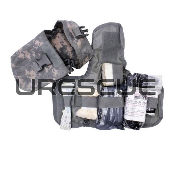 Individual First Aid Kit Universal, ACU, Bandage, Gauze for wound packing, Nasopharyngeal airway, Turnstile