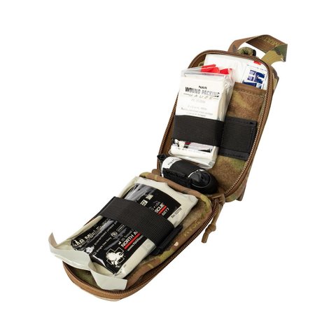 NAR Enhanced Trauma Aid Kit (ETAK) Basic, Multicam, Gauze for wound packing, Elastic bandage, Occlusive dressing