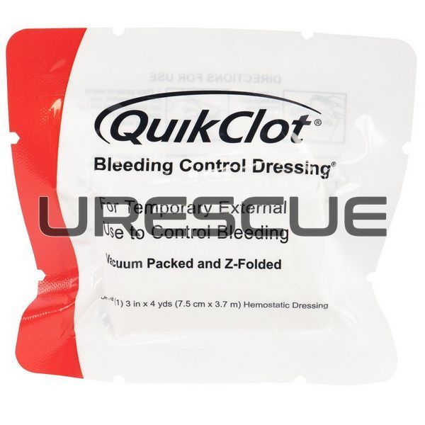 Гемостатическая марля QuikClot Bleeding Control Dressings Z-fold 2000000205977 фото