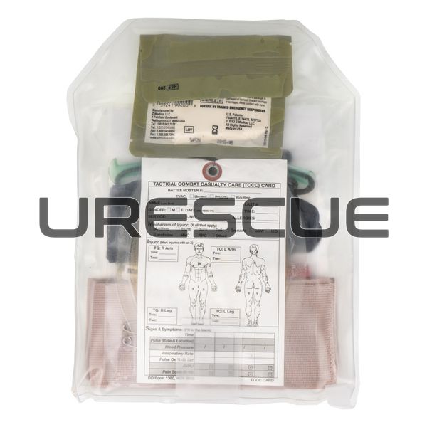 Phokus Deployment Trauma Kit Markdown, Clear, Hemostatic Gauze, Elastic bandage, Decompression needles, Nasopharyngeal airway, Occlusive dressing