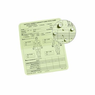 Medical casualty card