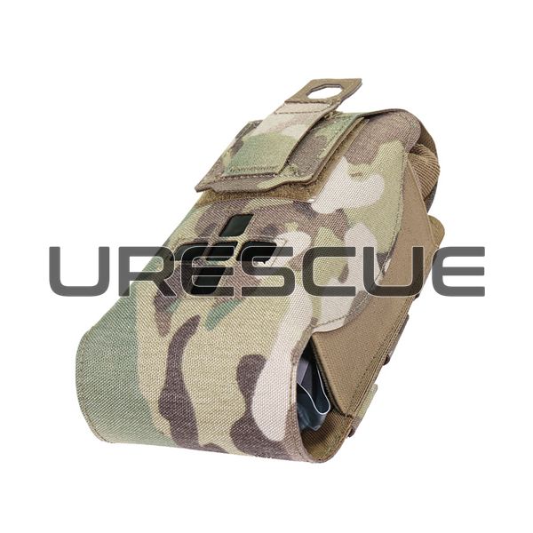 WAS Small Horizontal Laser Cut Individual First Aid Kit Pouch, Multicam, Pouch for turnstile