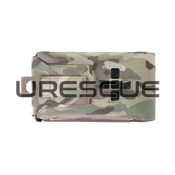 WAS Small Horizontal Laser Cut Individual First Aid Kit Pouch, Multicam, Pouch for turnstile