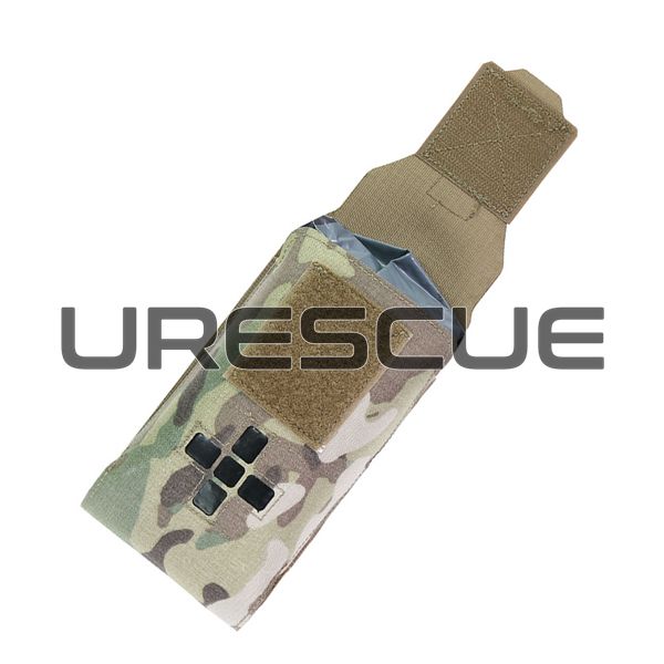 WAS Small Horizontal Laser Cut Individual First Aid Kit Pouch, Multicam, Pouch for turnstile