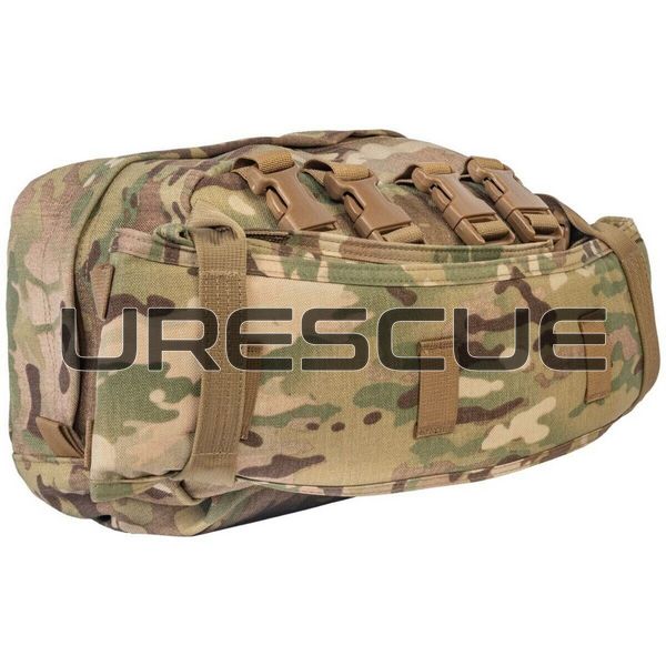 North American Rescue Squad Responder Kit, Multicam, Bandage, Elastic bandage, Medical rolled gauze, Decompression needles, Medical scissors, Nasopharyngeal airway, Occlusive dressing, Heating blanket, Turnstile, Traction splint, Eye shield