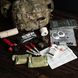 North American Rescue Squad Responder Kit, Multicam, Bandage, Elastic bandage, Medical rolled gauze, Decompression needles, Medical scissors, Nasopharyngeal airway, Occlusive dressing, Heating blanket, Turnstile, Traction splint, Eye shield