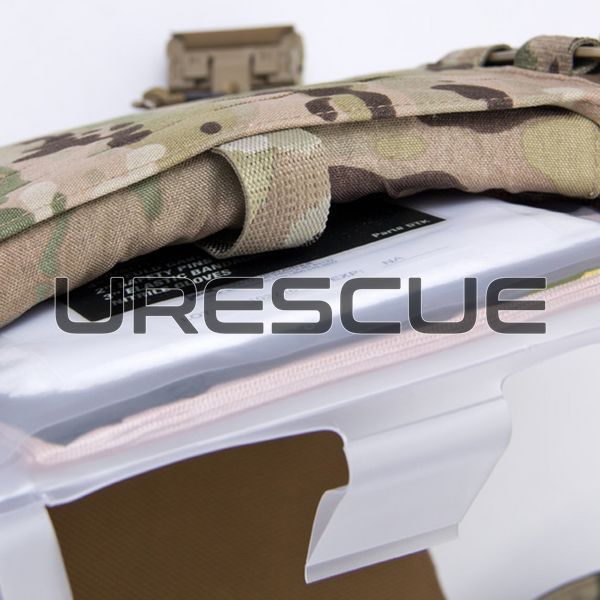 Phokus Under Armor Base Trauma Kit, Clear, Hemostatic Gauze, Decompression needles, Nasopharyngeal airway, Occlusive dressing, Eye shield