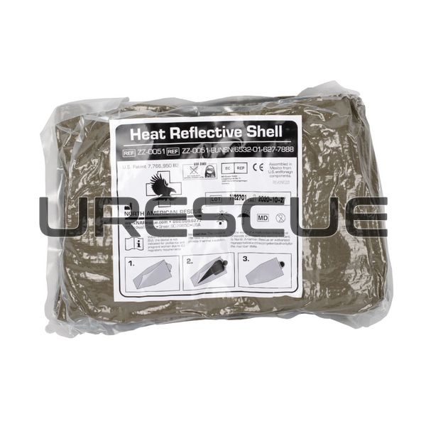 NAR Heat Reflective Shell (HRS), Foliage Green, Survival Blanket