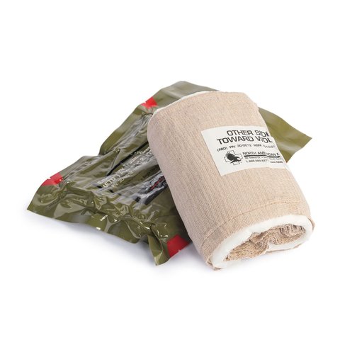 NAR Emergency Trauma Dressing (ETD) ABD 6"x12"x12"70", Brown, Elastic bandage