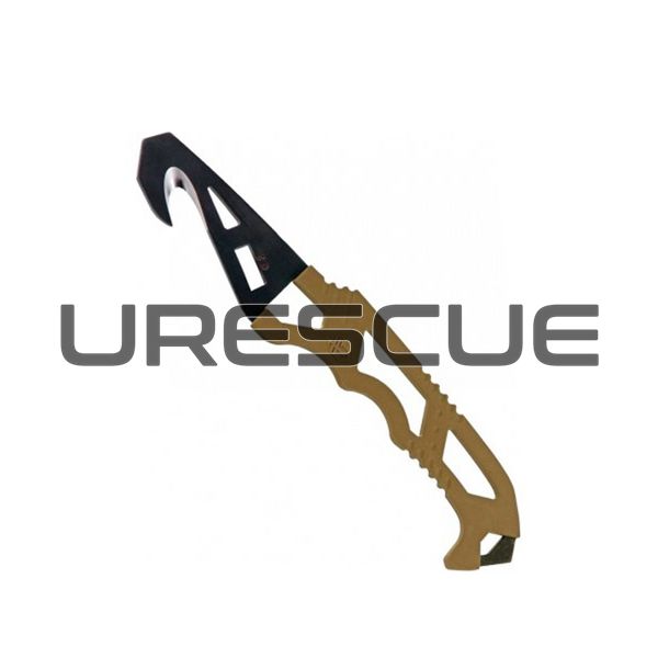 Gerber Crisis Hook Knife, Coyote Brown, Strap cutter