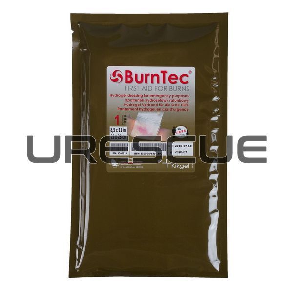 NAR BurnTec Hydrogel Dressing 22x28 cm, White, Anti-burn dressing